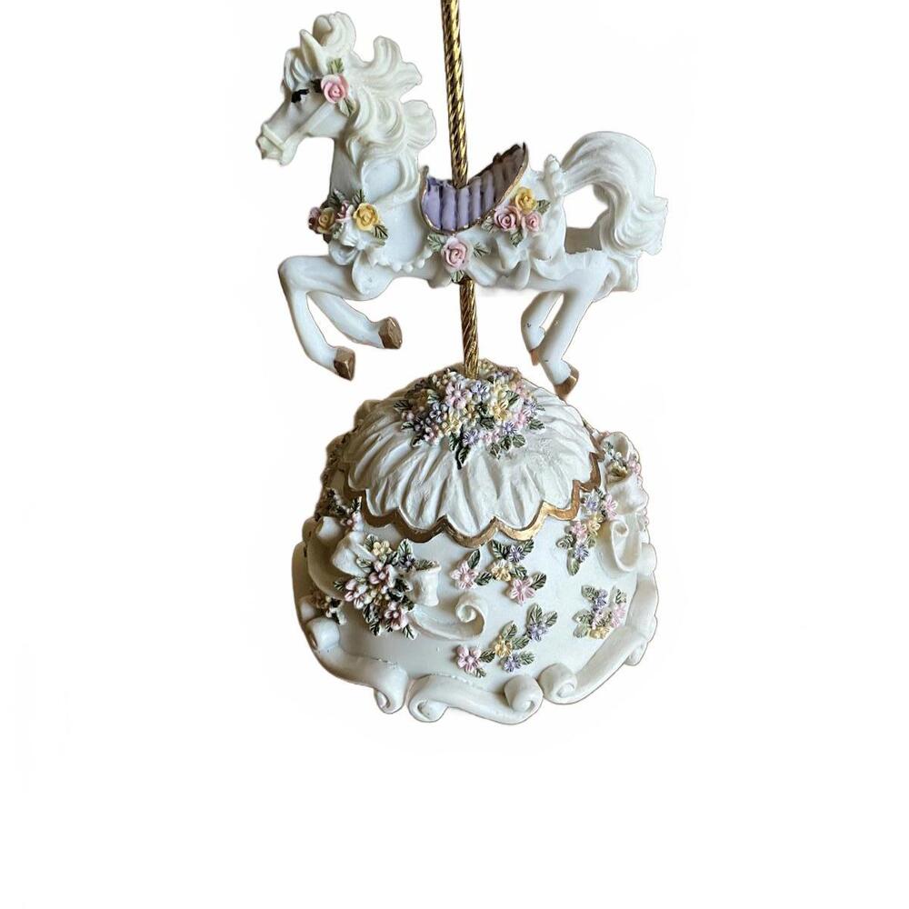 Musical Ceramic Carousel Horse